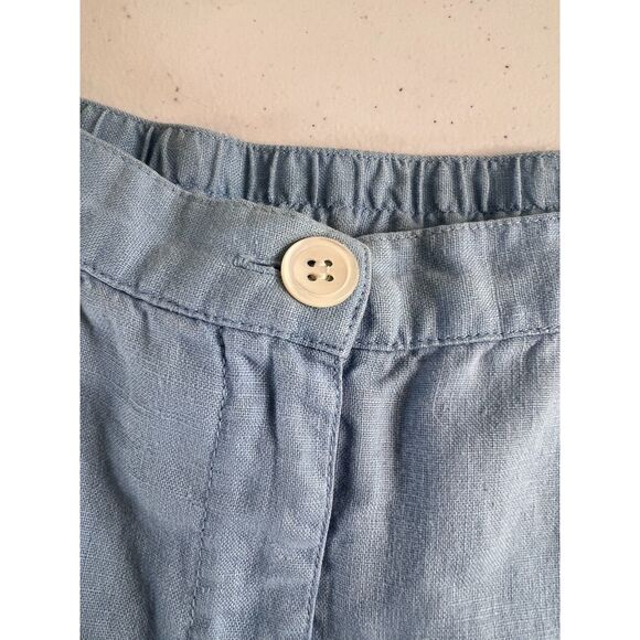 Telluride Clothing Co. Women's 100% Linen Shorts Light Blue Size 4 - Picture 4 of 11